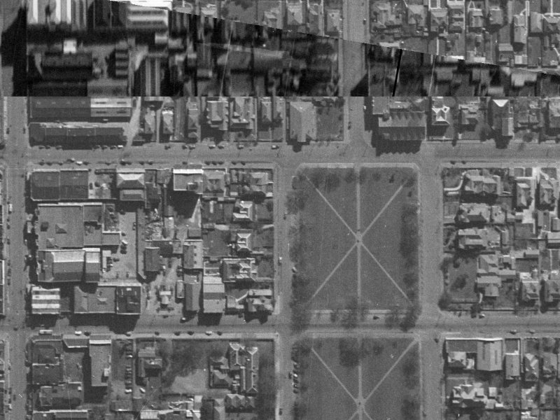 39 Latimer Sq from the air, 1940-1944