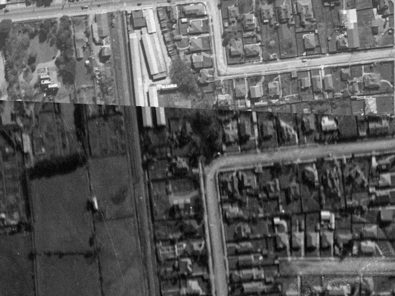 83 Brockworth Place from the air, 1940-1944