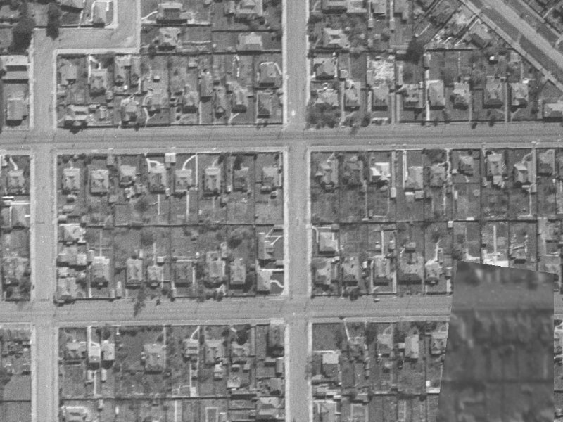 45 Tancred Street from the air, 1940-1944