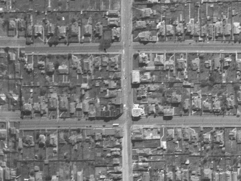 89A Stanmore Road from the air, 1940-1944