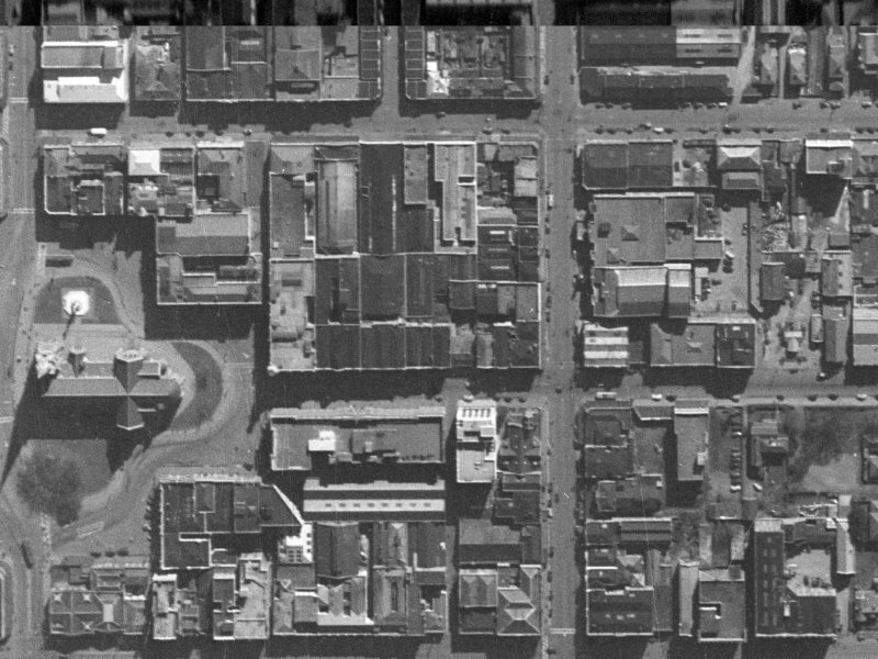 36 Cathedral Square from the air, 1940-1944
