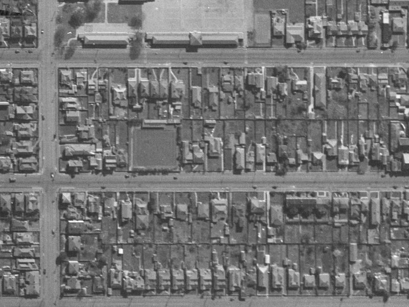 251 Worcester Street from the air, 1940-1944