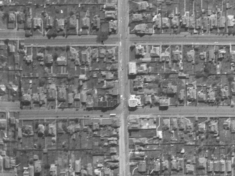89 Stanmore Road from the air, 1940-1944