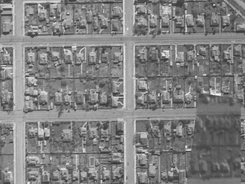 41 Tancred Street from the air, 1940-1944