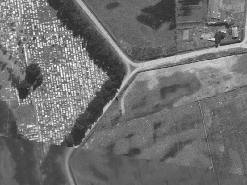 132 McGregors Road from the air, 1940-1944