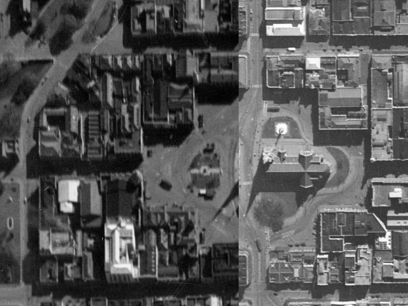 47 Cathedral Sq from the air, 1940-1944