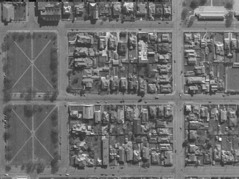 205 Worcester Street from the air, 1940-1944