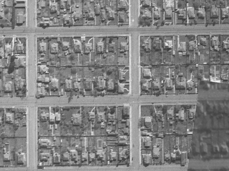 499 Worcester Street from the air, 1940-1944