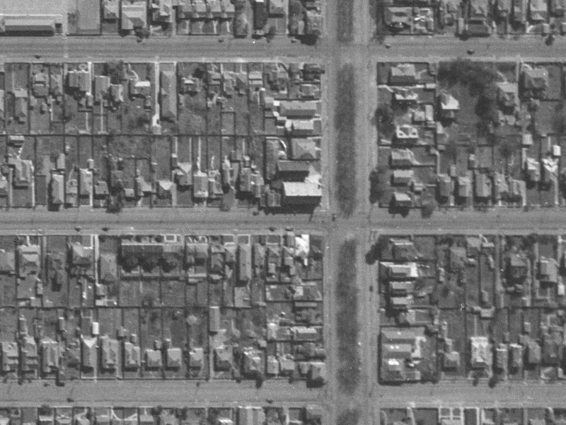 303 Worcester Street from the air, 1940-1944