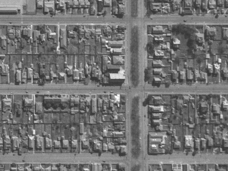 285 Worcester Street from the air, 1940-1944
