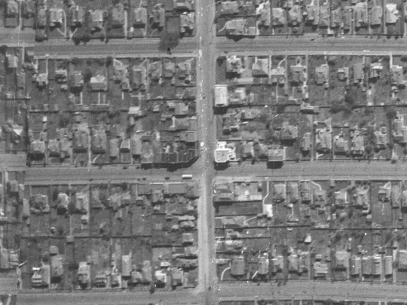 87 Stanmore Road from the air, 1940-1944