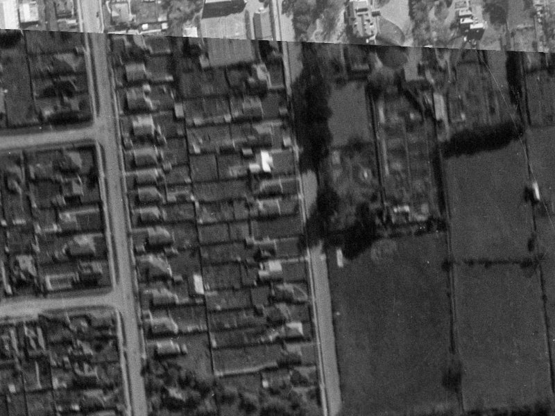89A Mandeville Street from the air, 1940-1944