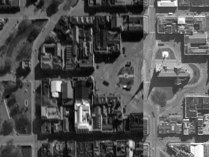 1-41 Cathedral Square from the air, 1940-1944