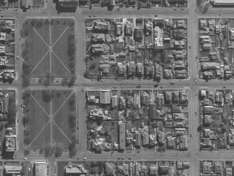 184 Worcester Street from the air, 1940-1944