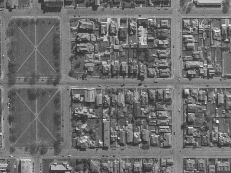 190 Worcester Street from the air, 1940-1944