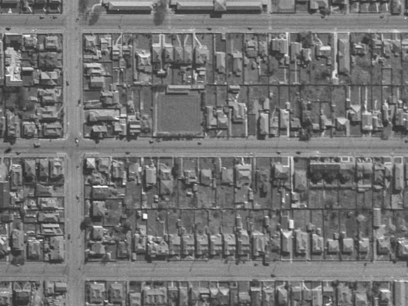 234 Worcester Street from the air, 1940-1944