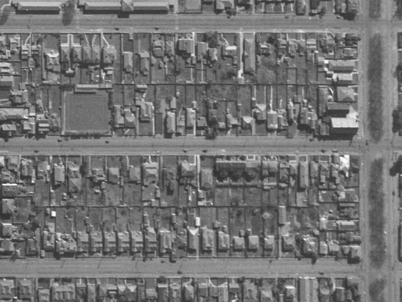 252 Worcester Street from the air, 1940-1944