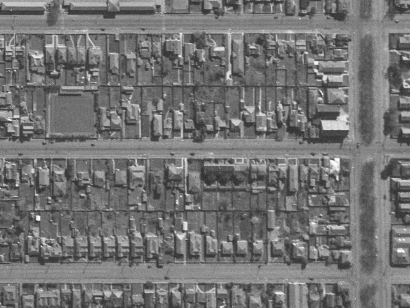 258 Worcester Street from the air, 1940-1944