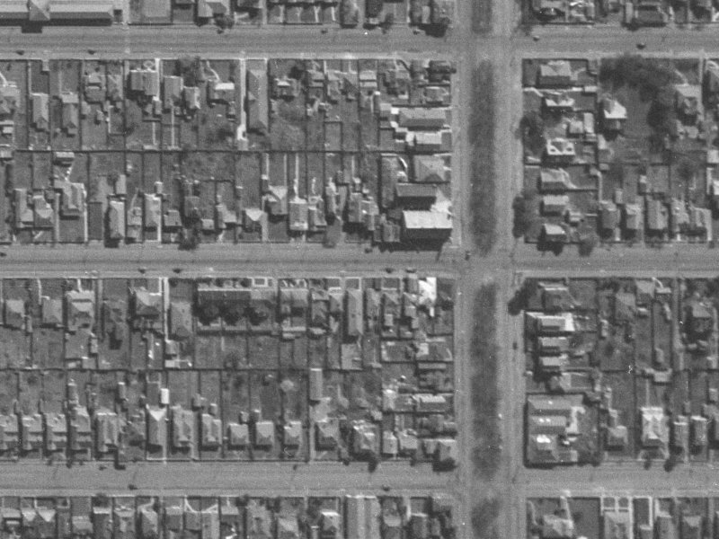 278 Worcester Street from the air, 1940-1944
