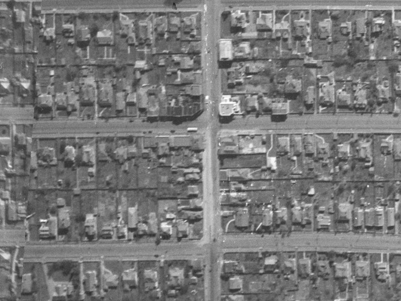 81 Stanmore Road from the air, 1940-1944