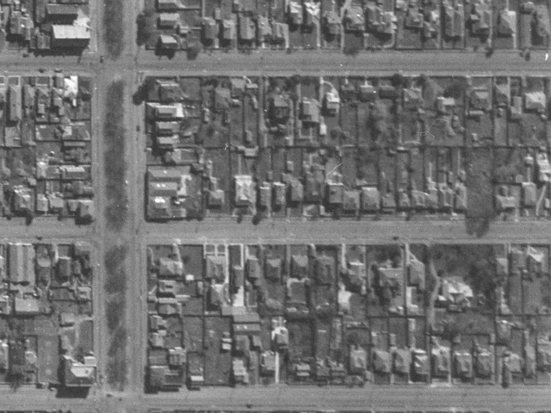 349 Hereford Street from the air, 1940-1944