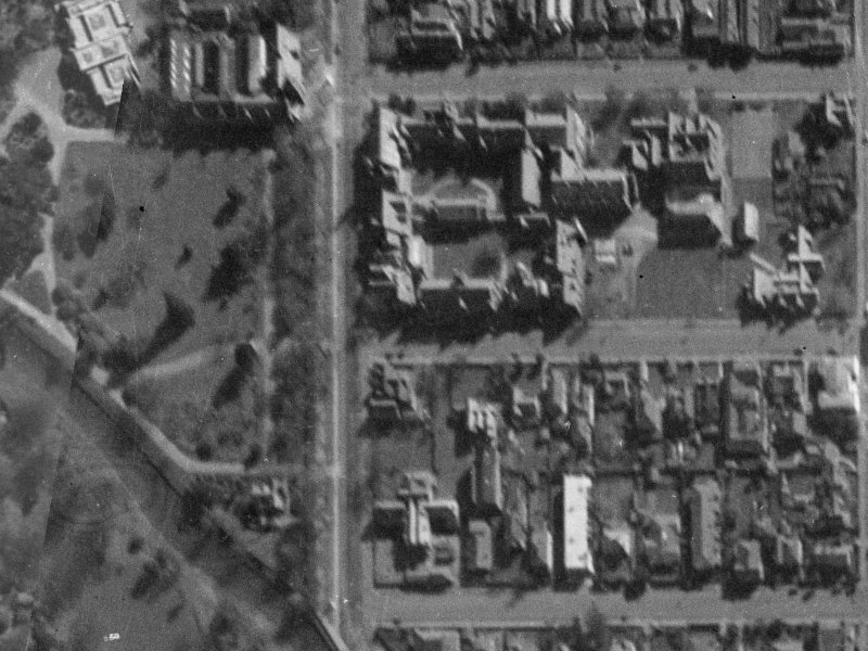 3 Hereford Street from the air, 1940-1944