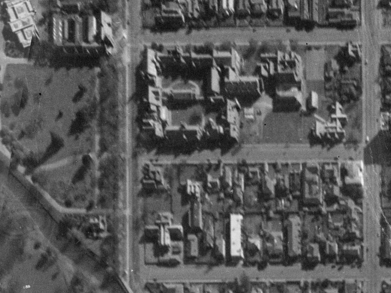 7 Hereford Street from the air, 1940-1944