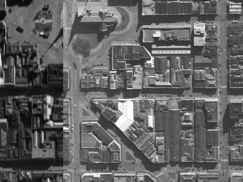 139 Hereford Street from the air, 1940-1944