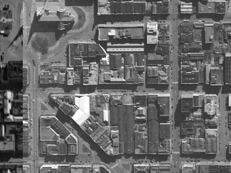 153 Hereford Street from the air, 1940-1944