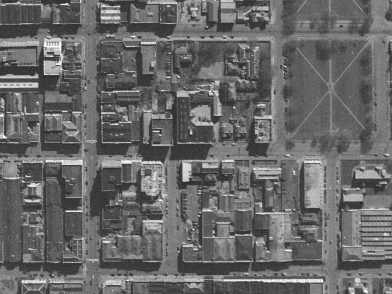 6/197 Hereford Street from the air, 1940-1944