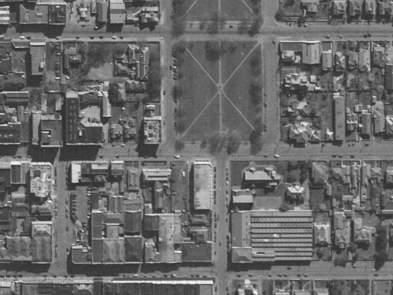 215 Hereford Street from the air, 1940-1944