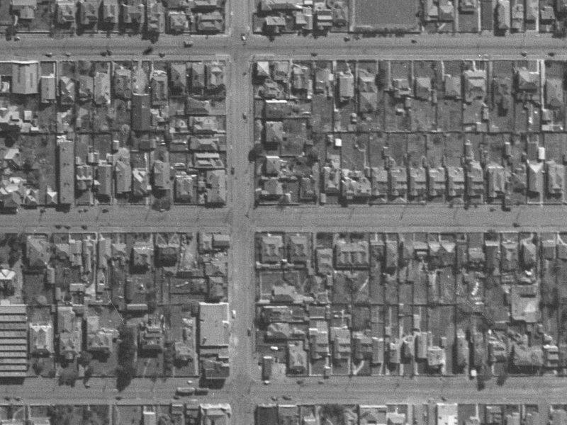 265 Hereford Street from the air, 1940-1944