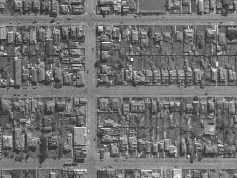 267 Hereford Street from the air, 1940-1944