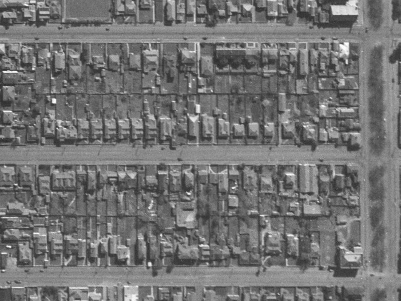271 Hereford Street from the air, 1940-1944