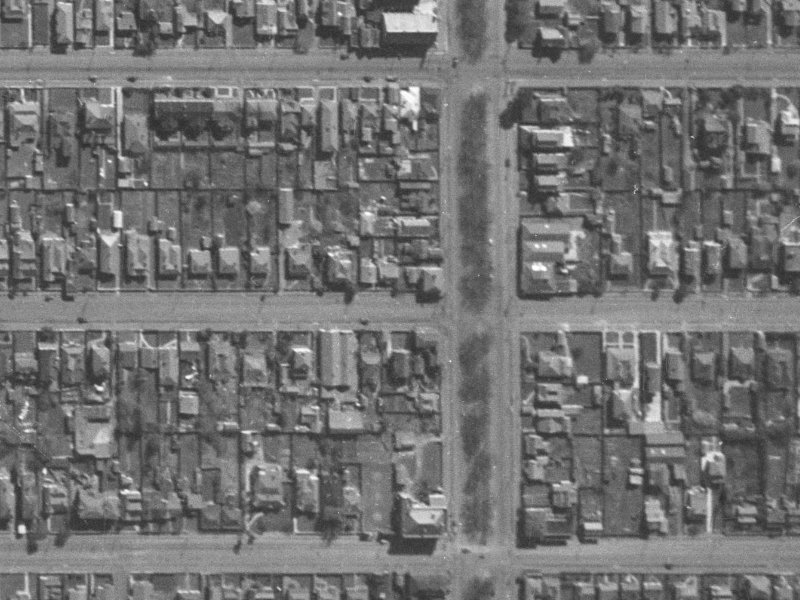 325 Hereford Street from the air, 1940-1944