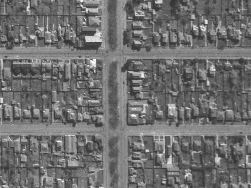 335 Hereford Street from the air, 1940-1944