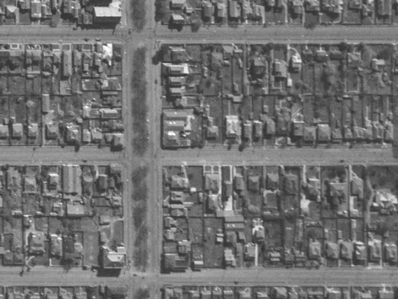 337 Hereford Street from the air, 1940-1944