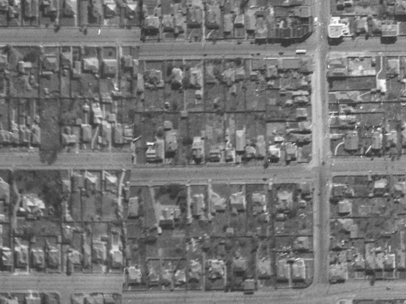 407-411 Hereford Street from the air, 1940-1944