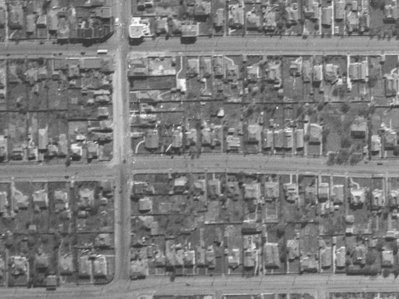 452 Hereford Street from the air, 1940-1944