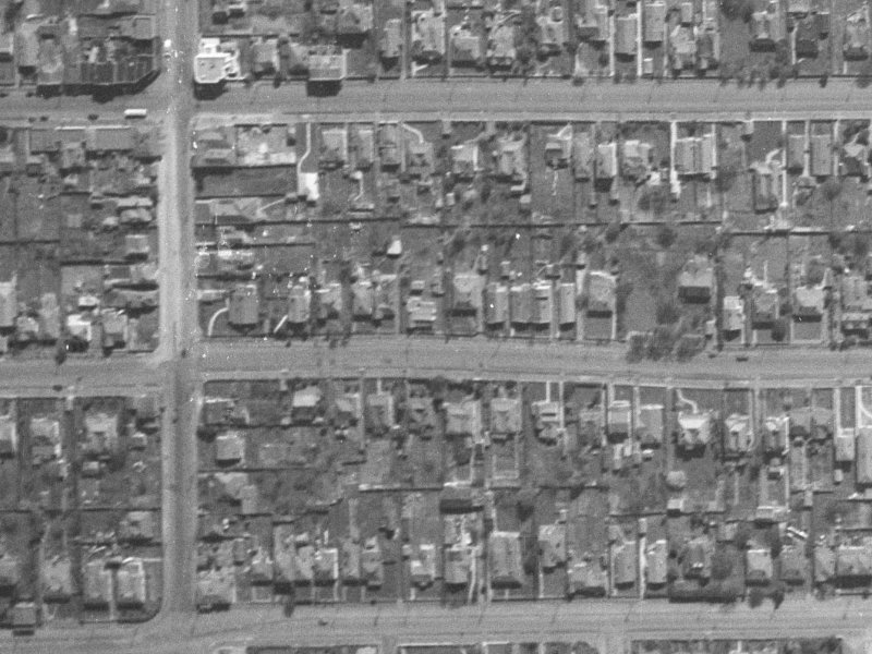 462 Hereford Street from the air, 1940-1944