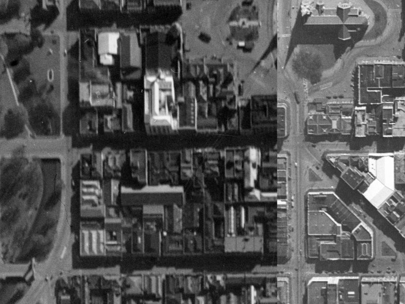 114 Hereford Street from the air, 1940-1944