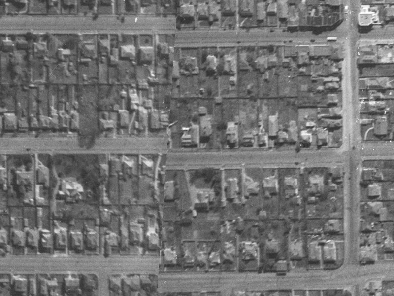 404 Hereford Street from the air, 1940-1944