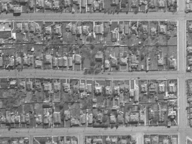 482 Hereford Street from the air, 1940-1944