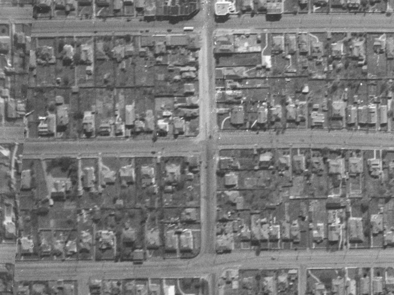 63 Stanmore Road from the air, 1940-1944