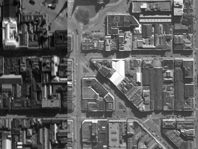276 High Street from the air, 1940-1944