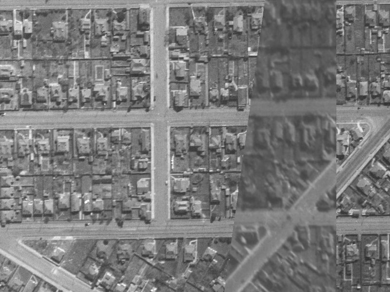 8 Tancred Street from the air, 1940-1944