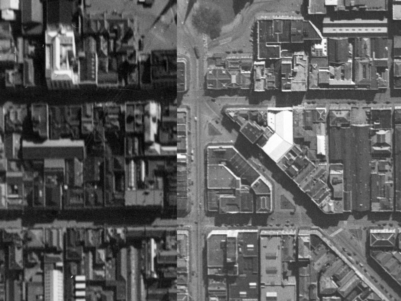694 Colombo Street from the air, 1940-1944