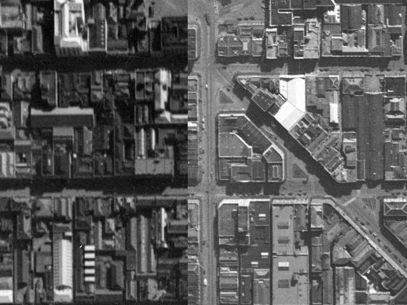 683 Colombo Street from the air, 1940-1944