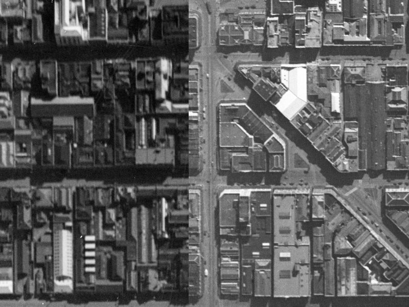 679 Colombo Street from the air, 1940-1944