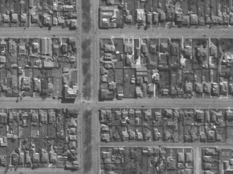 343 Cashel Street from the air, 1940-1944